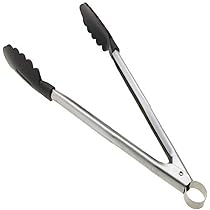 新品 ブラックステンレスウォルナット トング 豪華2点セット Amazon｜CUISIPROクイジプロ ノンスティックロッキング トング